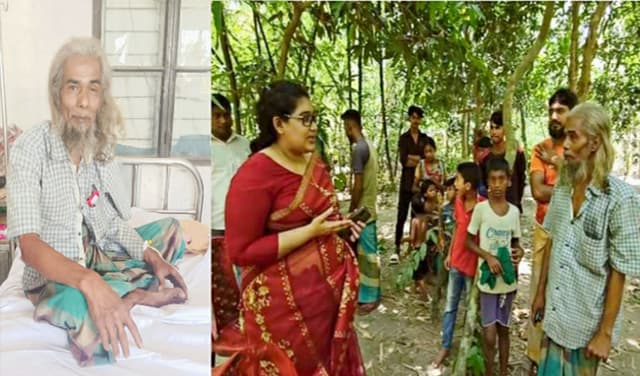 জেলা প্রশাসকের নির্দেশে জঙ্গলে বসবাস করা বৃদ্ধ মুজিবুর এখন চিকিৎসকের নিবিড় পর্যবেক্ষণে
