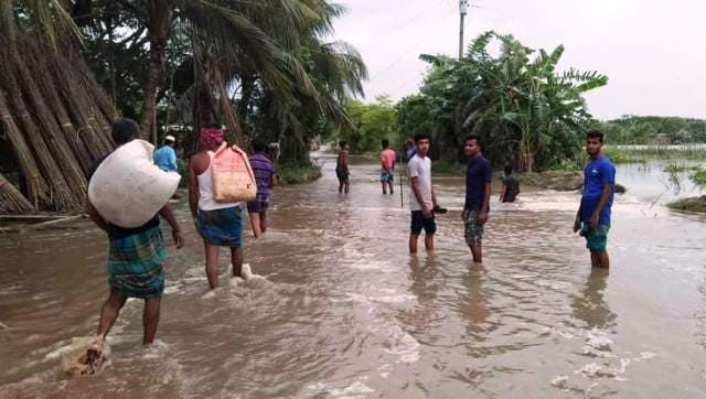 বরিশালে দুর্ভোগে লামচরি গ্রামের ৪ হাজার পরিবার