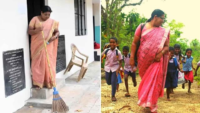 জাতীয় পুরস্কারপ্রাপ্ত শিক্ষিকা এখন স্কুলের ঝাড়ুদার!