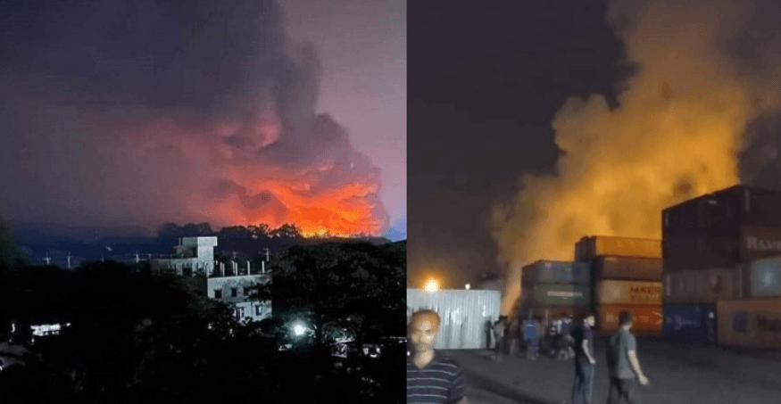 সীতাকুণ্ডে কনটেইনার ডিপোতে অগ্নিকাণ্ডে নিহত ৩, আহত শতাধিক