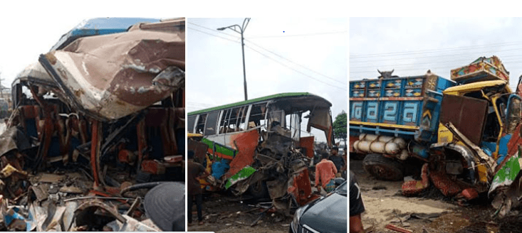 বাস-ট্রাক সংঘর্ষে তিন বৈজ্ঞানিক কর্মকর্তা নিহত