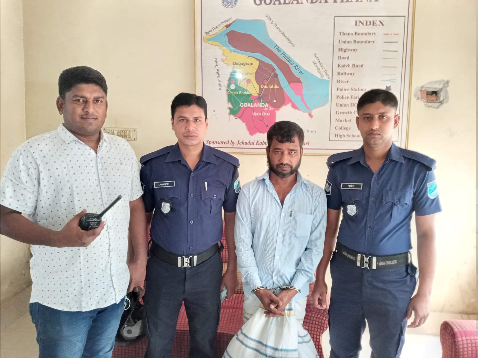 গোয়ালন্দে যাবজ্জীবন সাজাপ্রাপ্ত আসামী গ্রেপ্তার