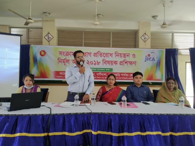 মাটিরাঙ্গায় সংক্রামক রোগ প্রতিরোধ নিয়ন্ত্রন ও নির্মূল বিষয়ক কর্মশালা