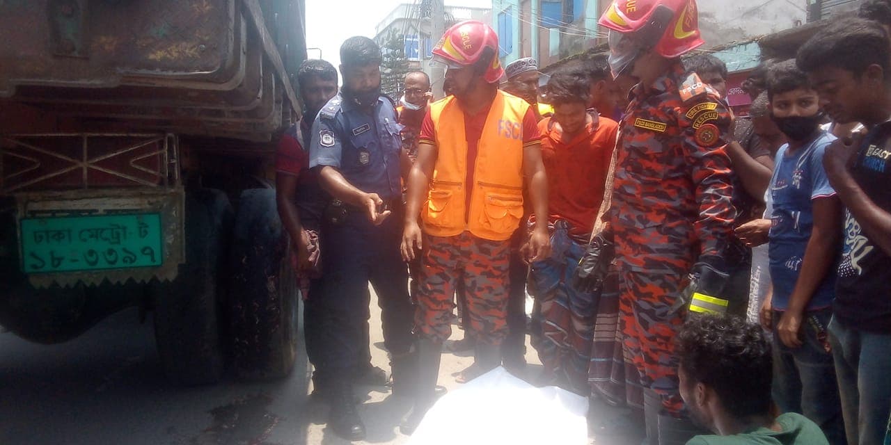 ঝিনাইদহে ট্রাক চাপায় নিহত এক
