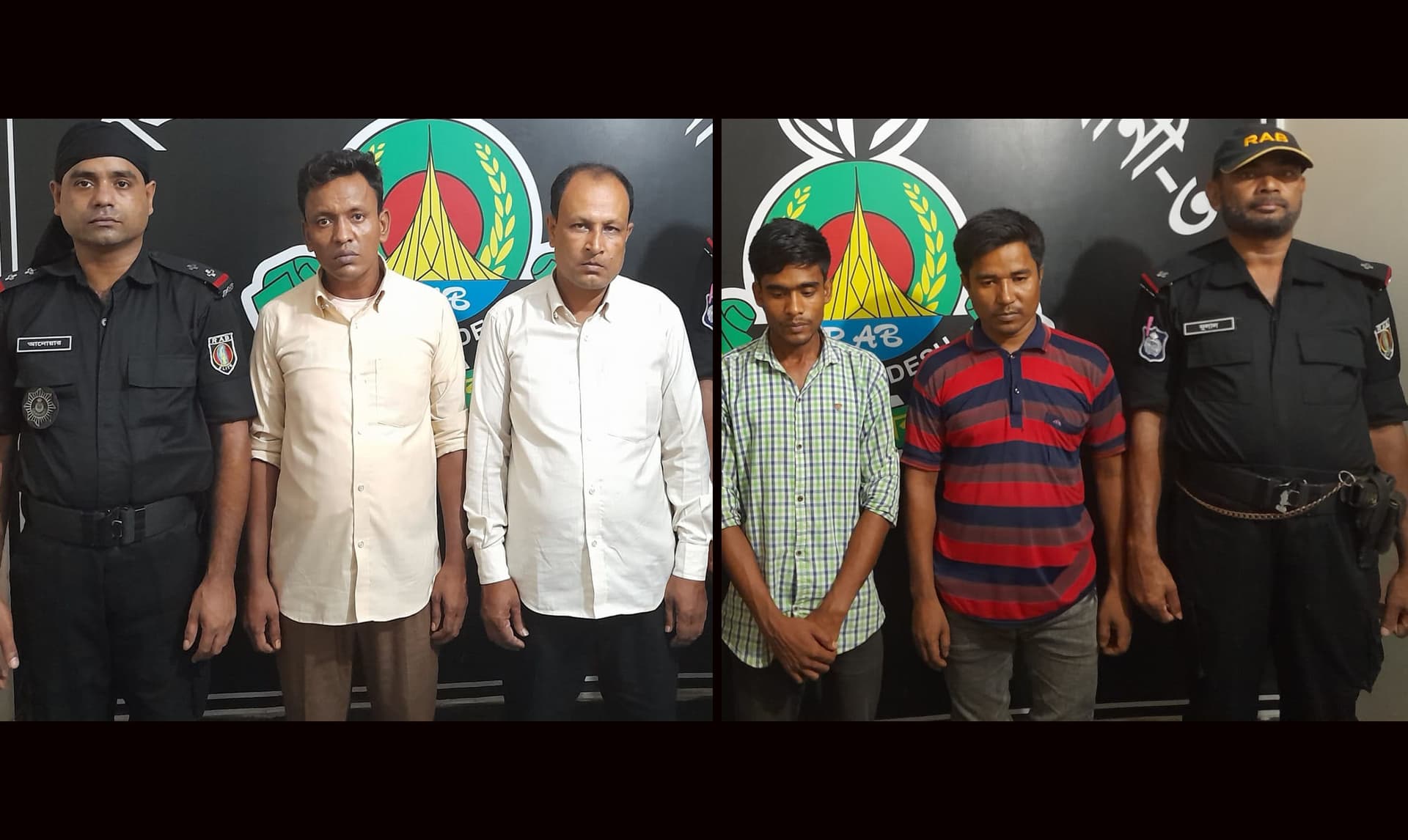 টাঙ্গাইলে ৪০৪  বোতল ফেন্সিডিলসহ  ৪ মাদক ব্যবসায়ী গ্রেপ্তার