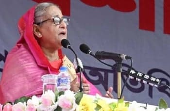 দেশি-বিদেশি চাপে বাংলাদেশের মানুষ নতি স্বীকার করবে না : প্রধানমন্ত্রী