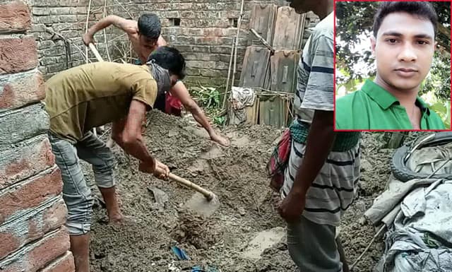 ঘরের মেঝেতে পুঁতে রাখা ছিল যুবকের মরদেহ