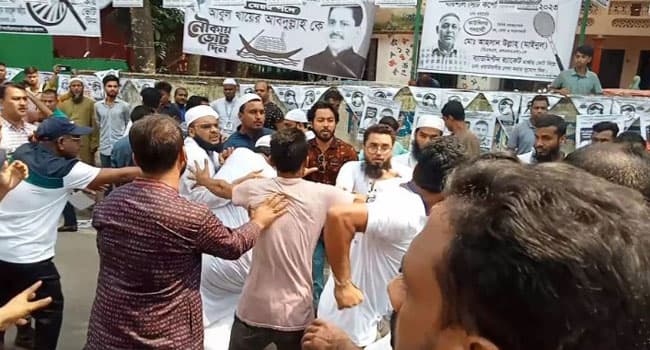 বরিশালে হাতপাখার প্রার্থীর ওপর হামলার অভিযোগ