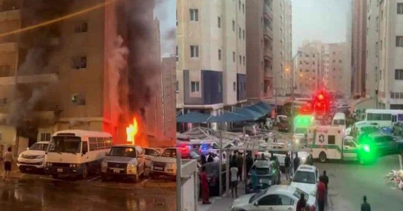 কুয়েতে ভবনে আগুন, নিহত ৩৫