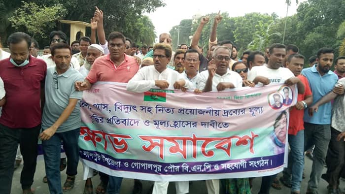 লালপুুরে বিএনপির বিক্ষোভ সমাবেশ