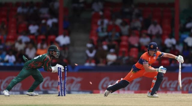 নেদারল্যান্ডসকে হারিয়ে সুপার এইটে এক পা বাংলাদেশের