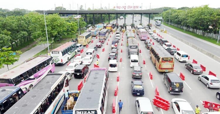 পদ্মা সেতুতে একদিনে পৌনে ৫ কোটি টাকার টোল আদায়
