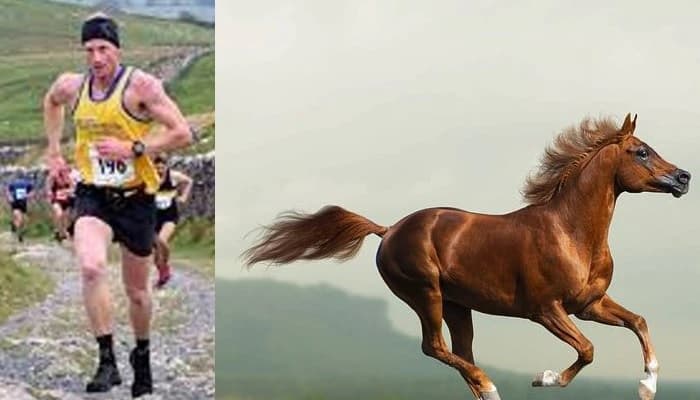 ঘোড়াকে দৌড়ে হার মানালেন রিকি