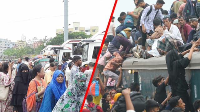 শেষ মুহূর্তে রাজধানী ছাড়ছে মানুষ