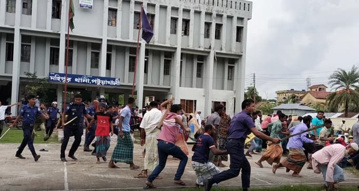 মহিপুরে নির্বাচন পরবর্তী সহিংসতা, পুলিশসহ আহত-২১