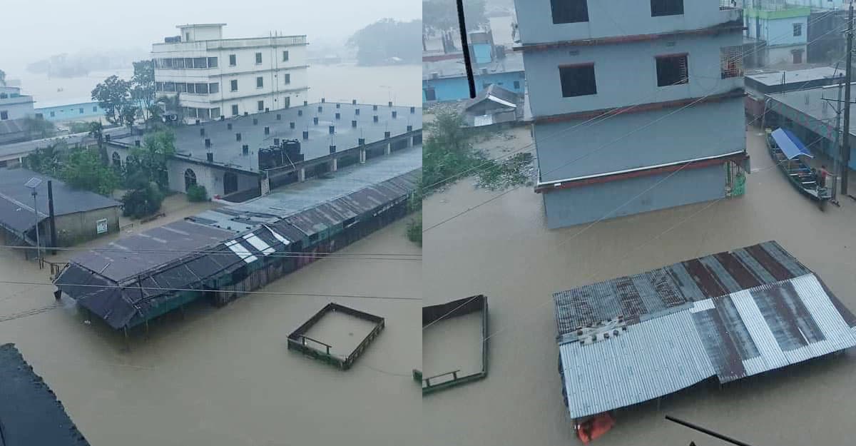 সিলেটে দিশেহারা বানভাসি মানুষ, উদ্ধারে সেনাবাহিনী