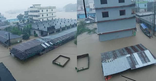 সিলেটে দিশেহারা বানভাসি মানুষ, উদ্ধারে সেনাবাহিনী