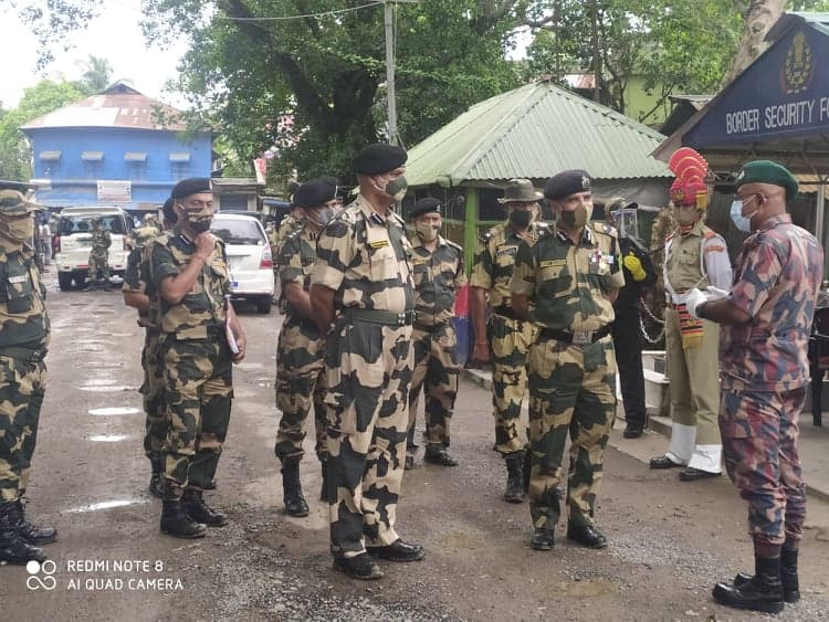 হিলি সীমান্ত পরিদর্শনে বিএসএফের নবাগত আইজি