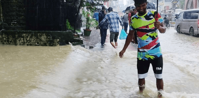 সিলেটে ভারী বৃষ্টিপাত, প্লাবিত হচ্ছে উঁচু এলাকাও