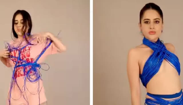 ‘অদ্ভুত’ সাজে ফের চমক উরফির!