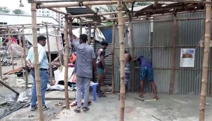 সাদিক অ্যাগ্রো ফার্মে উচ্ছেদ অভিযান চলছে