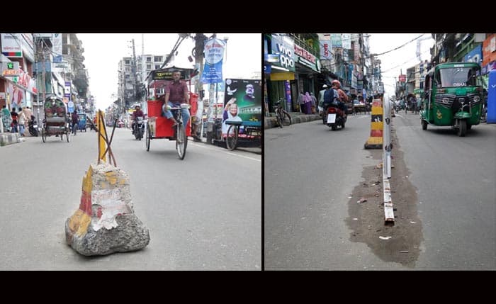 বরিশালে নগরীর সড়ক ডিভাইডার এখন মৃত্যুপুরী