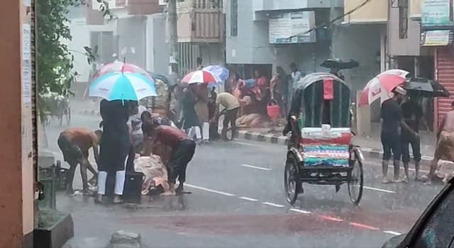 সকাল থেকে সারাদেশে বৃষ্টি, পশু কোরবানিতে বিপত্তি