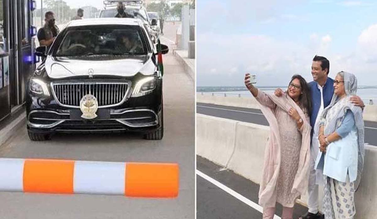 গোপালগঞ্জ থেকে ২ ঘণ্টায় সড়কপথে গণভবনে প্রধানমন্ত্রী