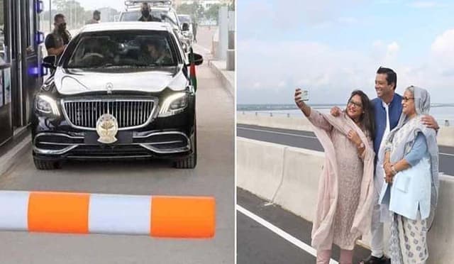 গোপালগঞ্জ থেকে ২ ঘণ্টায় সড়কপথে গণভবনে প্রধানমন্ত্রী