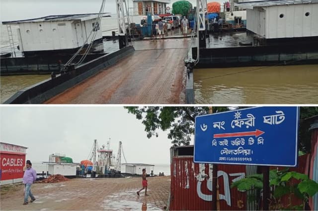 দীর্ঘ ১০ মাস পর ৬নং ফেরিঘাট চালু; ৩ টি ফেরিঘাট বন্ধ