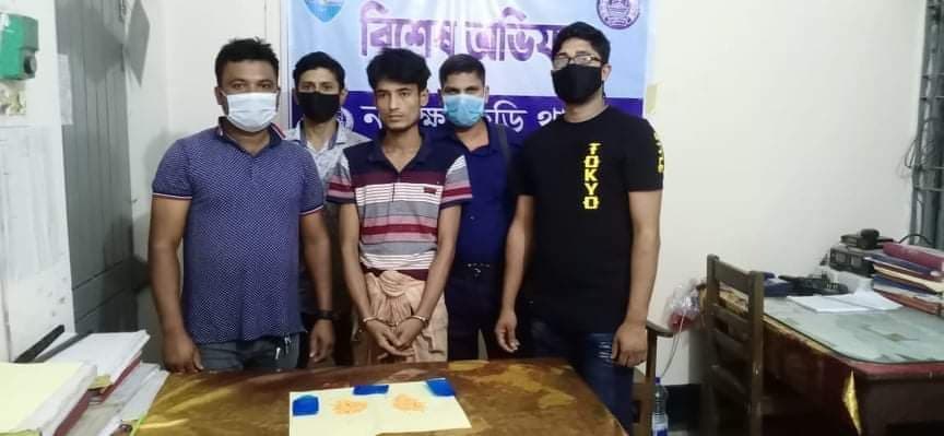 নাইক্ষ্যংছড়িতে ইয়াবাসহ রোহিঙ্গা মাদক কারবারি আটক