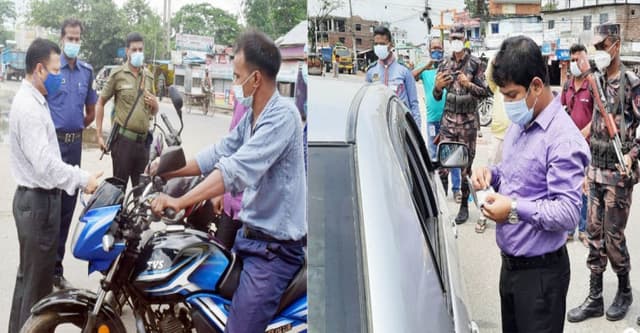 বরিশালে চারদিনে  ৪৯৯ জন‌কে জ‌রিমানা