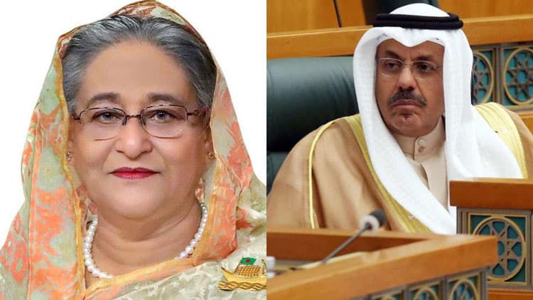 শেখ হাসিনাকে কুয়েতের প্রধানমন্ত্রীর ফোন