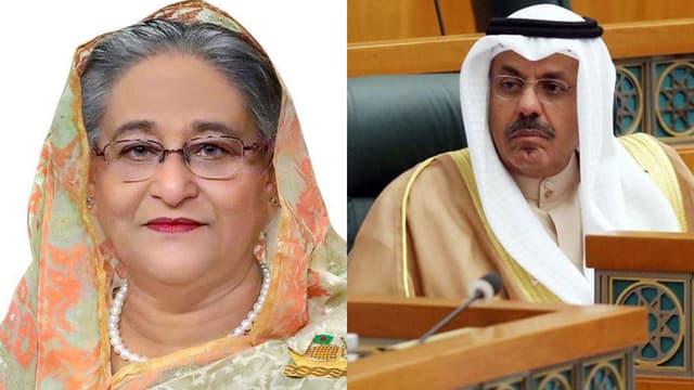শেখ হাসিনাকে কুয়েতের প্রধানমন্ত্রীর ফোন