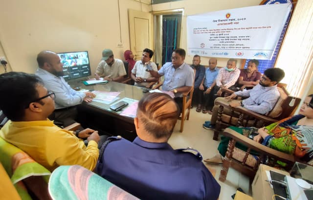 বিশ্ব টিকা সপ্তাহ উপলক্ষে সরাইলে এ্যাডভোকেসি সভা