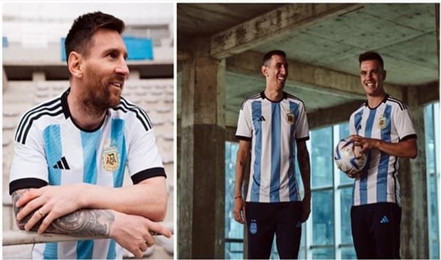 জার্সি উন্মোচন করল আর্জেন্টিনা