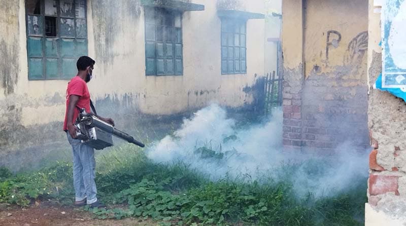 ধামইরহাটে পৌরসভার উদ্যোগে মশক নিধণ কার্যক্রমের উদ্বোধন