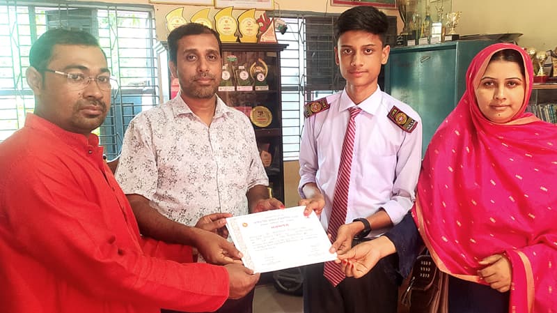 জাতীয় শিশু পুরস্কার প্রতিযোগিতায় উপজেলা পর্যায়ে রক্তিম শ্রেষ্ঠ নির্বাচিত