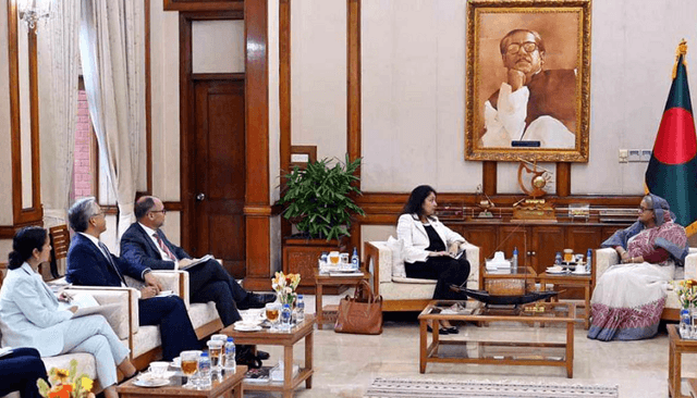 প্রধানমন্ত্রীর সঙ্গে সৌজন্য সাক্ষাৎ করেছেন উজরা জেয়া