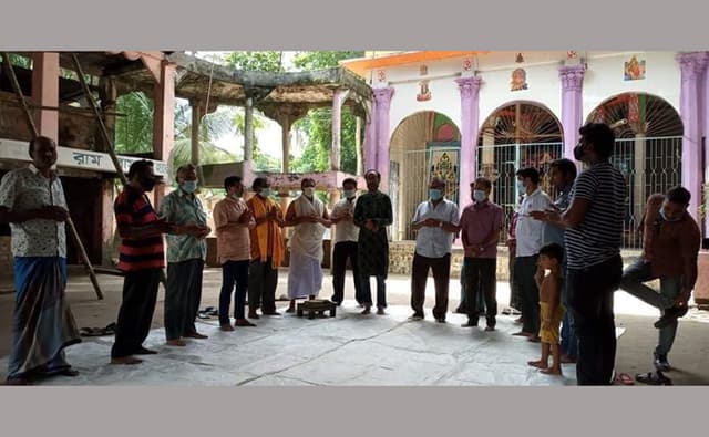গোয়ালন্দ পূজা উদযাপন পরিষদের বিশেষ প্রার্থনা