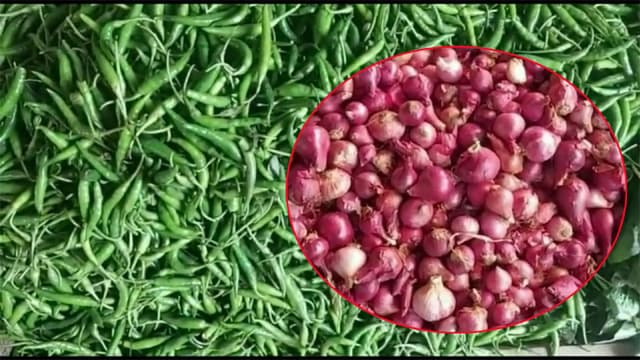 হিলিতে কমেছে ভারতীয় পেঁয়াজের দাম ও কমেনি কাঁচা মরিচের ঝাল