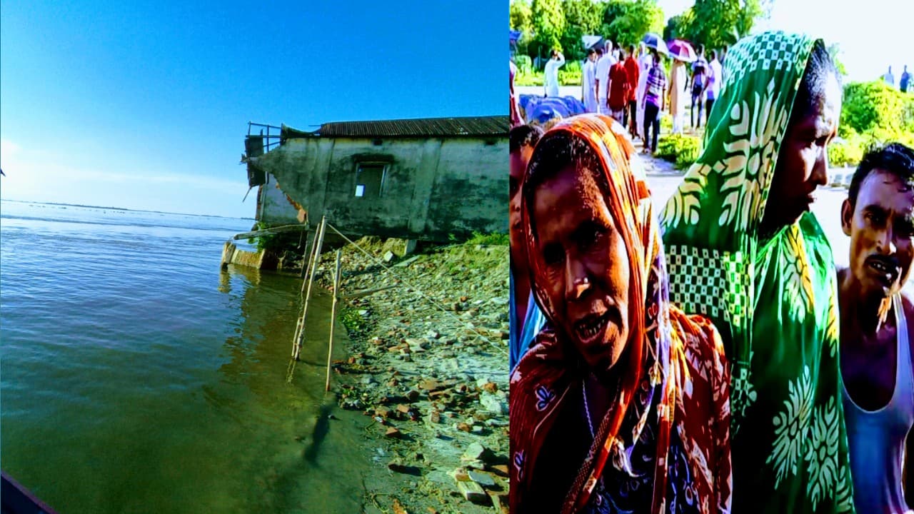 সরাইলে নদী ভাঙনে মেঘনা তীরের মানুষ দিশেহারা