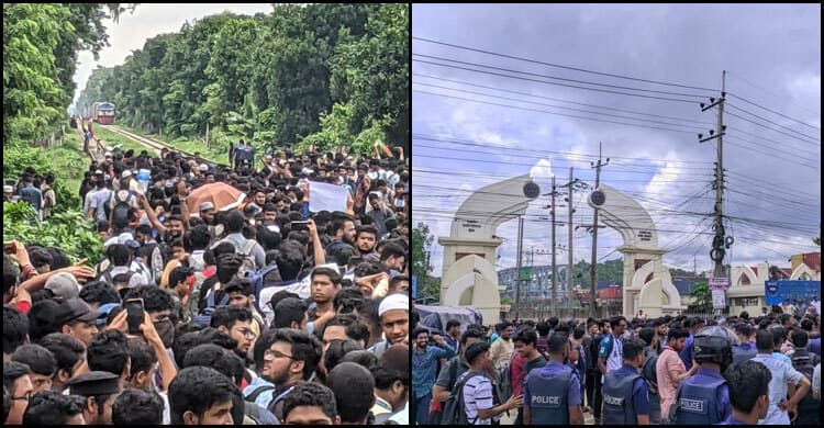 ঢাকা-চট্টগ্রাম মহাসড়ক ও রেলপথ অবরোধ, দফায় দফায় সংঘর্ষ