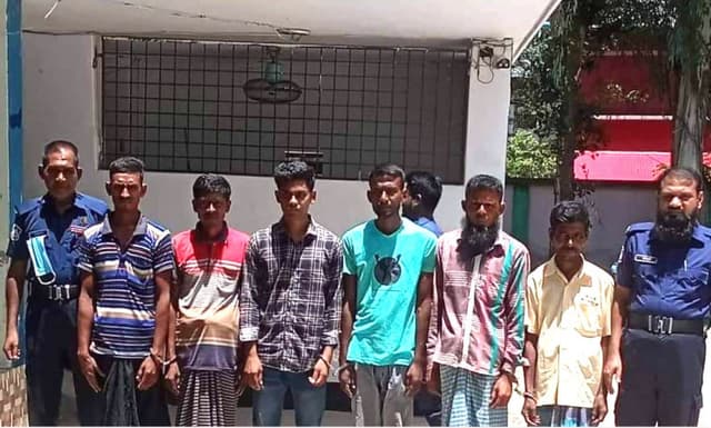 আত্রাইয়ে ধর্ষণ ও মাদক মামলার ৭ আসামী আটক