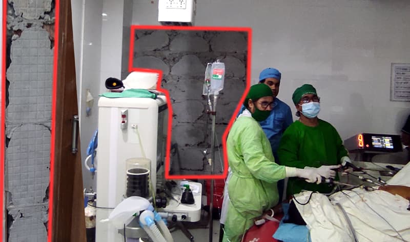 ৪৪ কোটি টাকা ব্যায়ে নির্মিত ঝিনাইদহ সদর হাসপাতালে জীর্নদশা