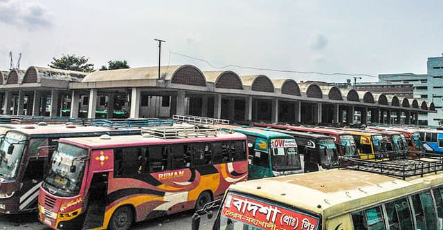 মহাখালী থেকে ছাড়ছে দূরপাল্লার বাস