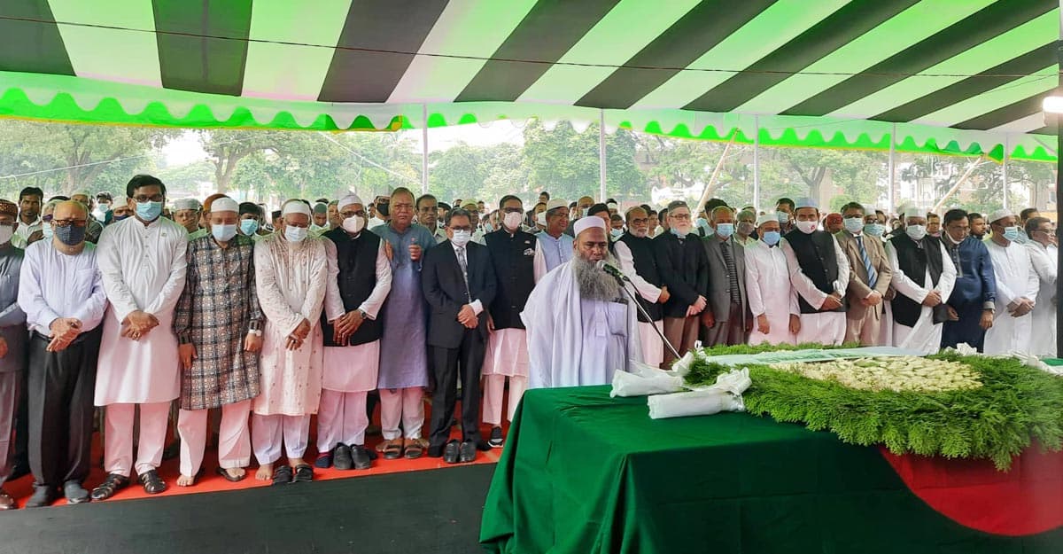 ডেপুটি স্পিকার ফজলে রাব্বী মিয়ার জানাজা সম্পন্ন