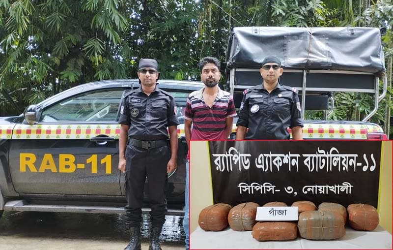 প্রাইভেটকারে ৩০ কেজি গাঁজা, গ্রেফতার ১