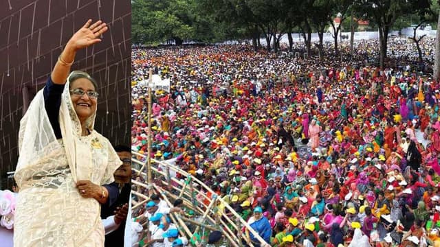 নৌকায় ভোট দিয়ে আবারও সেবা করার সুযোগ দিন: শেখ হাসিনা