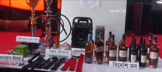 পরীর বাসায় মিনি বারে ঘরোয়া পার্টি: র‌্যাব